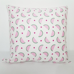 Almohadón estampado rosa 901