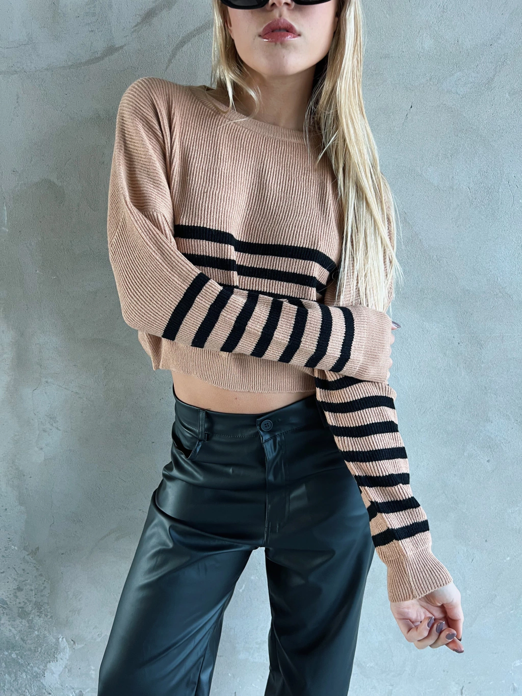 Sweater Stripes Camel thumbnail 3