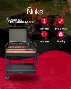 Parrilla Móvil Ñuke ALAMO 100 - comprar online