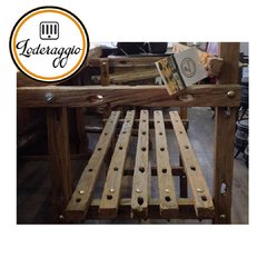 Banco Estilo Rústico de Madera Recuperada - Loderaggio
