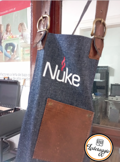 Delantal Ñuke original de tela y descarne - comprar online