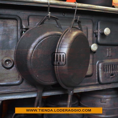 Dutch Oven Doble Mango 2 en 1 de Hierro Fundido
