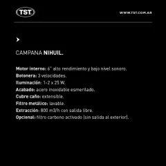 Campana de Pared Nihuil de TST - tienda online