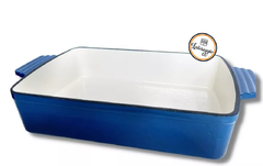 Set Olla Oval + Fuente de Hierro Esmaltado Tipo Cocotte en internet