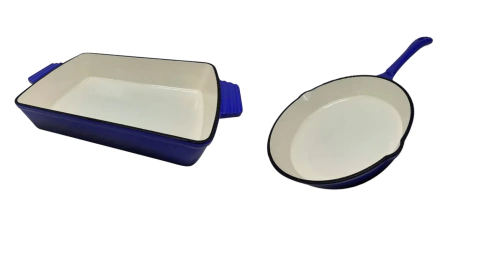 Set 2M sarten + fuente de Hierro Esmaltado - comprar online