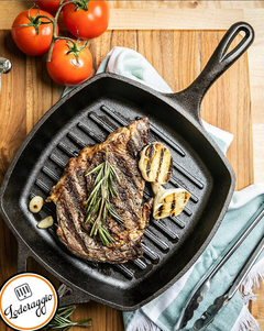 Set Dutch Oven + Sarten Grill de Hierro Fundido - Loderaggio