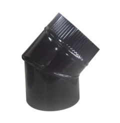 Codo enlozado 5´ para cocinas a leña 45°