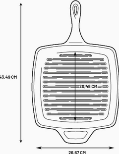 Sartén Grill de Hierro Fundido - tienda online