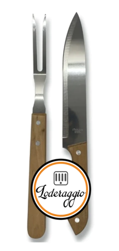 Set Tabla Artesanal Guayubira 20x30x2 +juego cubiertos parrilleros en internet