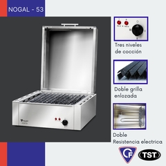 Parrilla Electrica Nogal 53cm - Loderaggio
