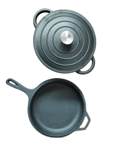 Set LDR 24 de Hierro Fundido OLLA + SARTEN BAJO