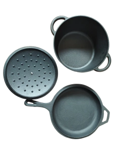 Set LDR 24 de Hierro Fundido OLLA + SARTEN BAJO - Loderaggio