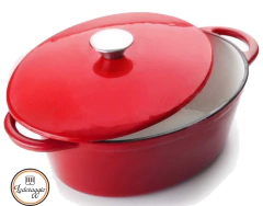 Set Rojo M2 Olla Oval + Sartén de Hierro Esmaltado en internet