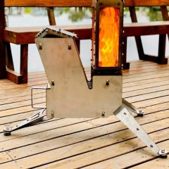 Estufa A Pellets Rocket Flow Para Exteriores CON TOLVA en internet