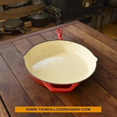 Sartén Roja de Hierro Esmaltado 30 cm en internet