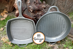 Imagen de Set Grill SARTEN + PAELLERA con asas hierro fundido