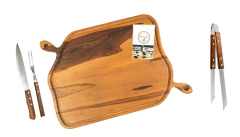 Tabla Artesanal de Madera Recuperada 50x50 - tienda online