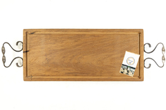 Tabla Artesanal CON PINZA de Madera Recuperada 66x22 en internet