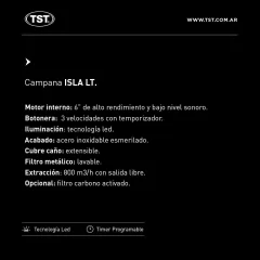 Campana Isla LT 90 de TST - tienda online