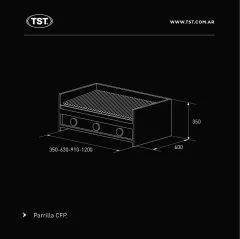 Parrilla a Gas CFP 120 de TST - tienda online