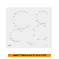 Anafe Vitrocerámico Blanco IV Zonas - comprar online