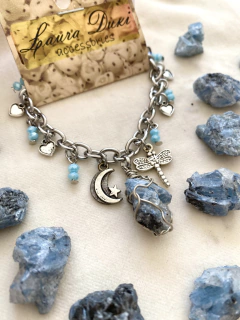 pulsera intuitiva cianita azul