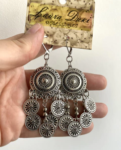 aros mandala plateados