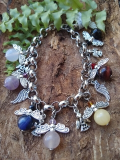 pulsera 7 chakras angelitos