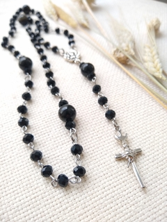 rosario protección obsidiana - comprar online