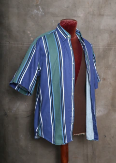 Camisa Listrada Azul - comprar online