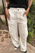 Chloe cargo Pants / White - Cambray