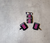 WRIST WRAPS MUÑEQUERA (FUSCIA CON NEGRO) - comprar online