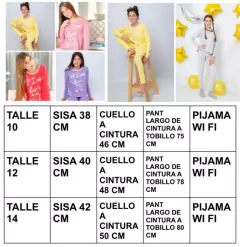 Pijama wifi talle 10 - tienda online