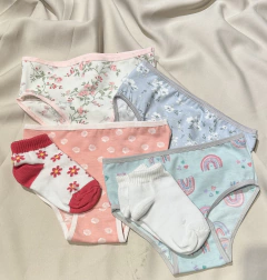 COMBO PINK 4 BOMBIS + 3 SOQUETE BLANCO - comprar online