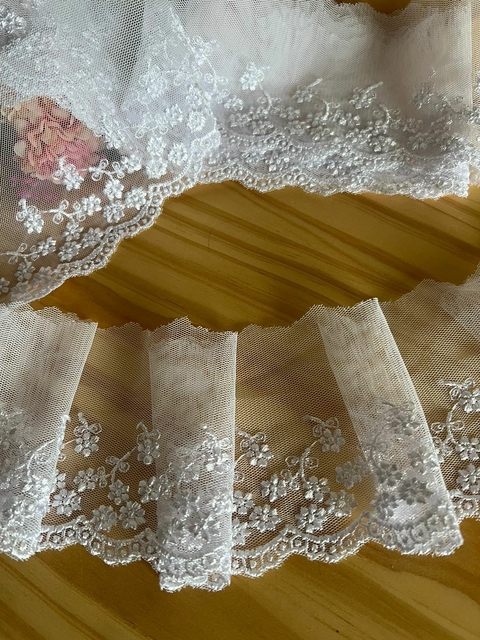 RENDA DE TULE BT008-02 ( METRO)