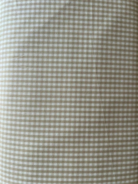 TRICOLINE FIO TINTO XADREZ- Cor 141- BEGE CLARO - 50 CM