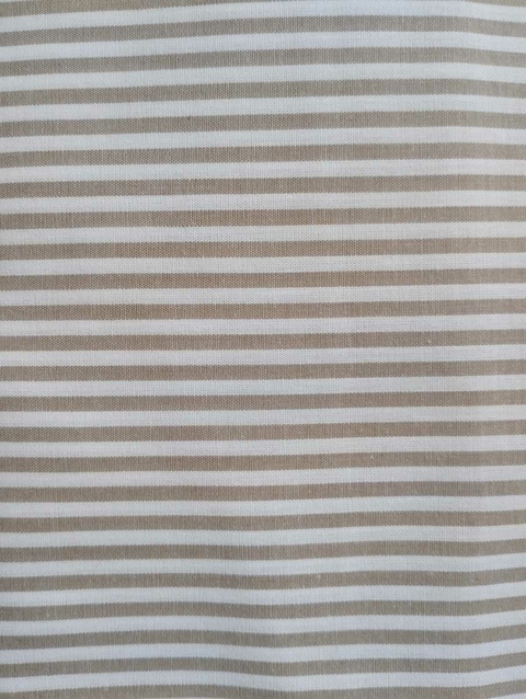 TRICOLINE FIO TINTO LISTRADO - Cor 432- BEGE - 50 CM