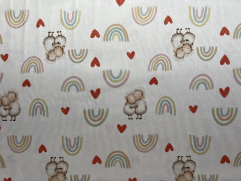 TRICOLINE CARNEIRO ARCO ÍRIS- 50CM