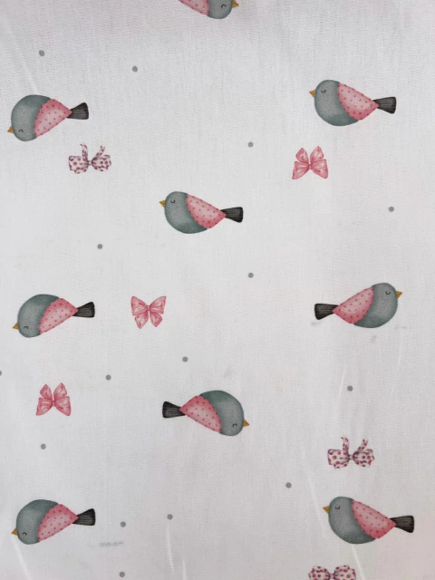 TRICOLINE PÁSSAROS ROSA - 50CM - comprar online