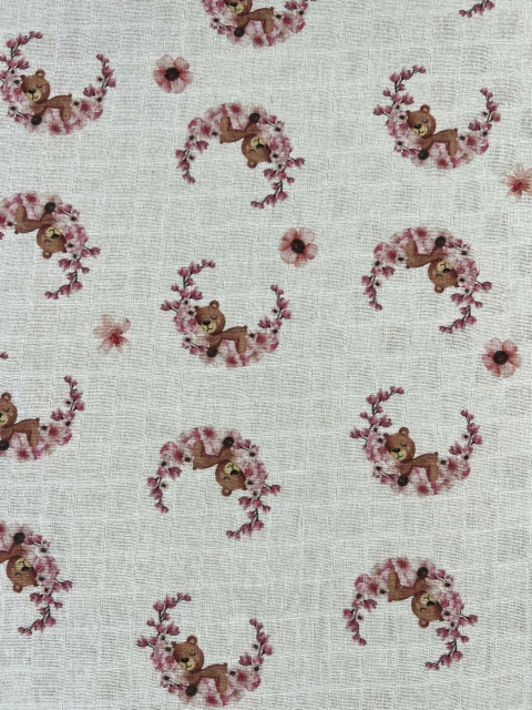 FRALDA URSO LUA DE FLORES- 50CM - comprar online