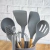 Kit x12 Utensilios De Cocina Mango Madera Punta Silicona - comprar online
