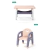 Combo Silla Y Mesa Infantil Colores Celeste - tienda online