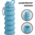 Botella de silicona plegable portátil 500ml - comprar online
