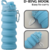 Botella de silicona plegable portátil 500ml