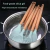 Kit x12 Utensilios De Cocina Mango Madera Punta Silicona - comprar online