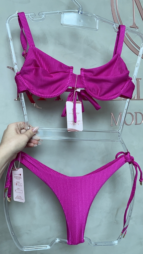 BIQUINI MEIA TACA VICK PINK ELETRICK