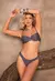 BIQUINI MEDINE RENDADO COM FIO PRATA NAVY - comprar online