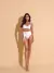 BIQUINI ARO COM HOT PANT WHITE CANELADO CINTO REMOVIVEL na internet