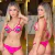 BIQUINI ILLUSION CORTININHA BOCA ROSA/PINK - buy online
