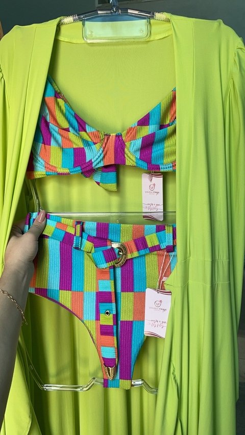 BIQUINI ARO COM HOT PANT PURPLE CINTO REMOVIVEL